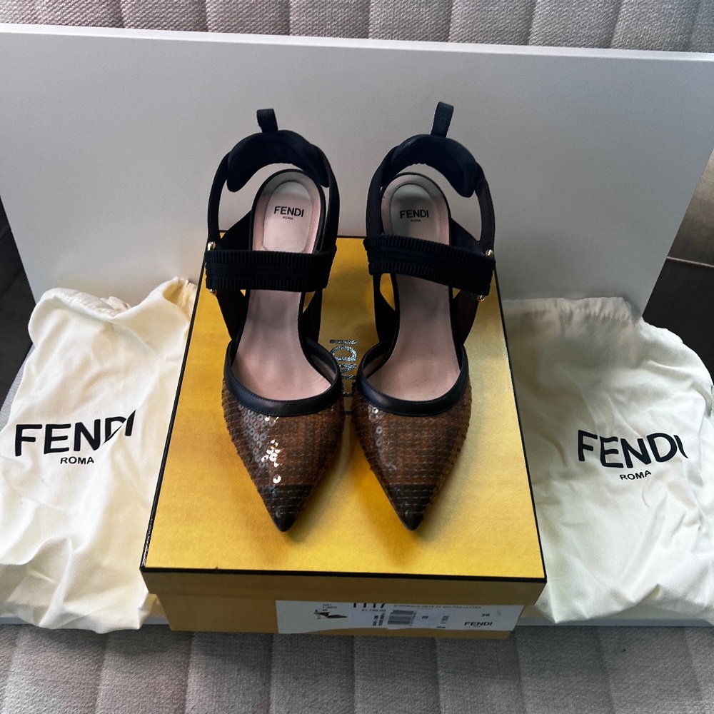 #16 Fendi Colibri Sequin Heels